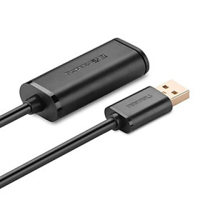 Ugreen UG10319US121TK 5M màu Đen Cáp tín hiệu nối dài USB 2.0 có chip khuếch đại cao cấp - HÀNG CHÍNH HÃNG
