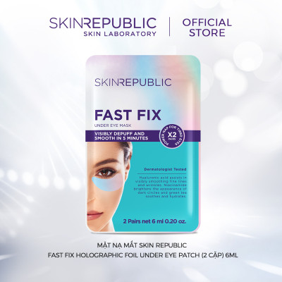 Combo 10 Mặt nạ mắt Skin Republic Fast Fix Holographic Foil Under Eye Patch (2 cặp) 6ml