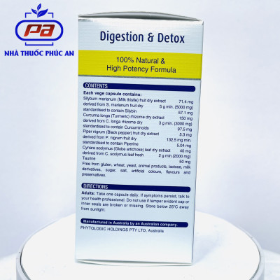 Viên uống hỗ trợ giải độc gan, bổ gan Liver Detox 1-a-day Henry Blooms 30 viên