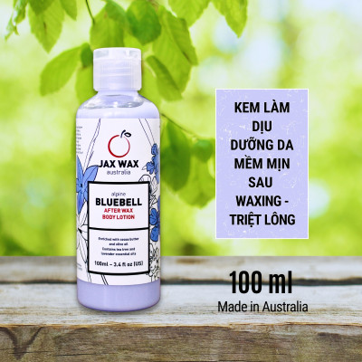 Kem dưỡng sau wax lông Jax Wax Australia Bluebell 100ml