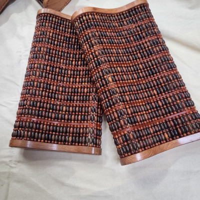 Gối Công Thái Học , Gối Gỗ Trắc Hạt - Kích thước 36cmx24cmx8cm/4cm ( video , hình thât )