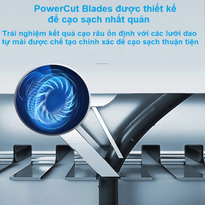 Máy cạo râu khô và ướt cao cấp, thương hiệu Hà Lan Philips S3206/09 - Hàng Chính Hãng ( Bảo Hành 24 tháng)