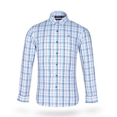 Áo sơ mi nam tay dài form ôm slim fit Khatoco A1MD468S1-CNCR292-2502-D