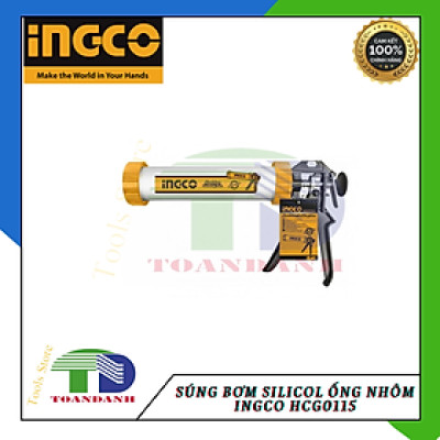 Súng bơm silicol ống nhôm Ingco HCG0115