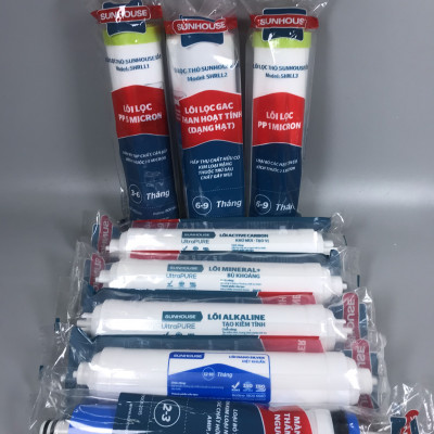 Combo 8 lõi lọc nước Sunhouse dùng cho các model SHA8878KV SHA8879K SHA8858K SHA8818K - Hàng chính hãng