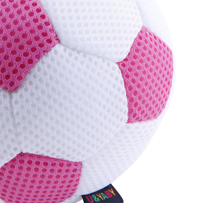 Trái Banh Nhồi Bông U&Yaby112 (13cm) - Trắng Hồng