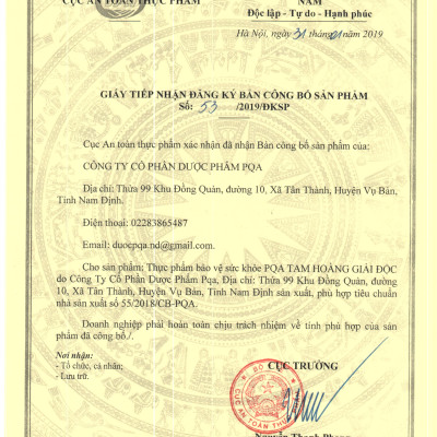 Siro Tam Hoàng Giải Độc PQA chai 125ml là dược phẩm thảo dược giúp thanh nhiệt, giải độc, hỗ trợ điều trị nhiệt miệng, nóng trong.