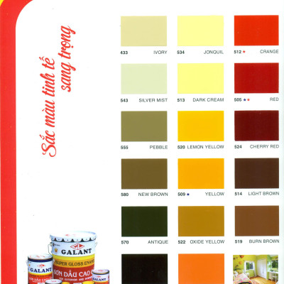 Sơn dầu Galant màu Board Green F555 375ml