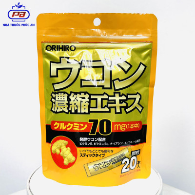 Tinh bột nghệ giải rượu, bổ gan Orihiro Nhật Bản 20 gói