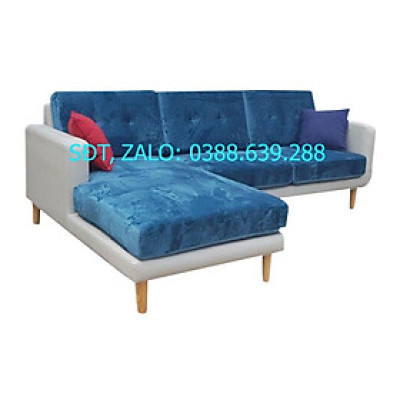 Sofa Góc L-concept Bình Long Sofa 2018 SFX09 260 x 150 x 75 cm (Xanh dương phối trắng)