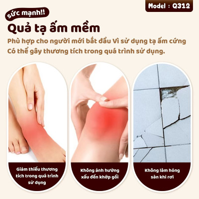 BG Tạ Bình Q312 - 5kg Cao Su Mềm, chuông Ấm, Tạ Ấm