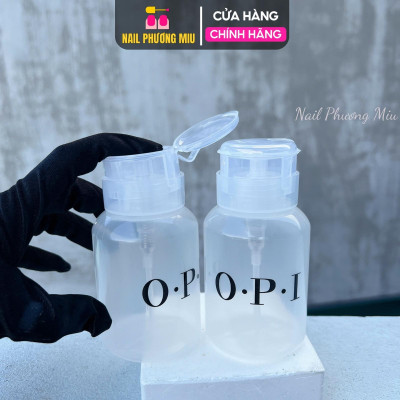 Lọ Đựng Axeton OPI Nhựa Siêu Bền 250ml Làm Nail, Bình Nhún OPI Nhấn Đựng Cồn Tẩy Rửa, Gen Xoáy Chặt Chống Bay Hơi Nail Phương Miu