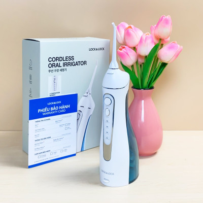 Máy Tăm Nước Không Dây LocknLock Cordless Oral Irrigator ENR156BLU - Màu Xanh Da Trời