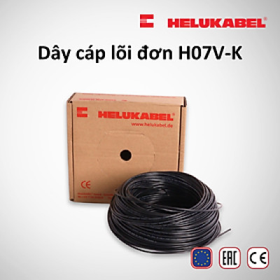 Dây cáp lõi đơn HELUKABEL H07V-K | Hộp 100m