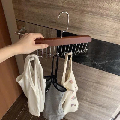 MÓC TREO GỖ treo đồ lót, thắt lưng, cà vạt, áo dây vật dụng phong cách vintage sang trọng - Hàng chính hãng