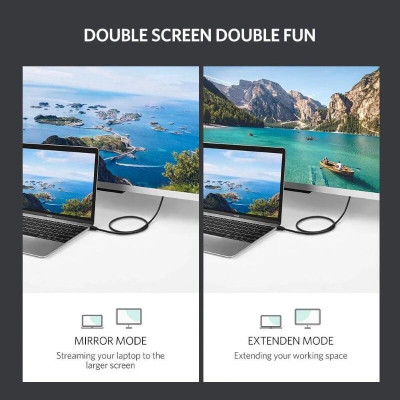 Ugreen UG10450MD101TK 1.5M màu Đen Cáp chuyển đổi Mini DP sang HDMI hỗ trợ phân phải 1080P - HÀNG CHÍNH HÃNG