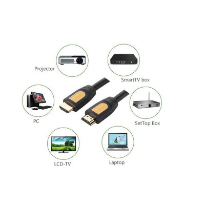 Ugreen UG10151HD101TK 0.75M đầu vàng 2k 4k 60hz Cáp tín hiệu HDMI - HÀNG CHÍNH HÃNG