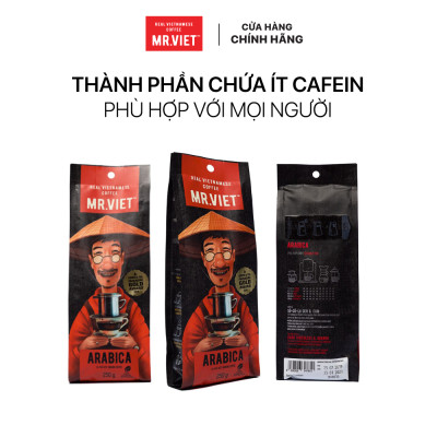 Cà phê hạt rang  Arabica, hương vị đậm đà - MR.VIET Coffee 250gr