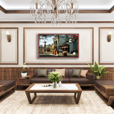 D803 01 Tranh kính Phố cổ Hà Nội ( được chọn mẫu)