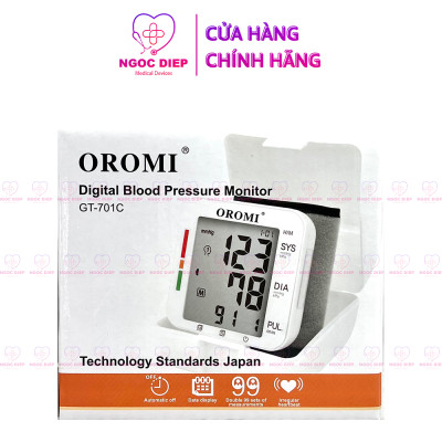 Máy đo huyết áp điện tử cổ tay OROMI GT-701C - Bảo hành chính hãng 3 năm
