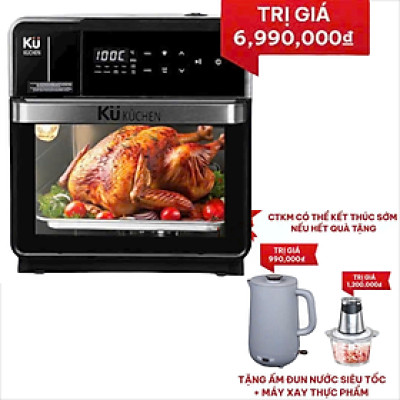 Nồi Chiên Không Dầu Kết Hợp Nồi Hấp - KUCHEN ĐỨC -  KU PCL2228 - 15 Lít - Hàng chính hãng.