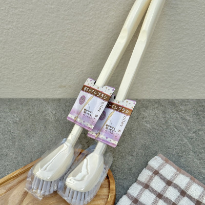 Chổi cọ toilet cán dài, đầu cong Seiwa Pro 40cm - Hàng nội địa Nhật Bản nhập khẩu chính hãng