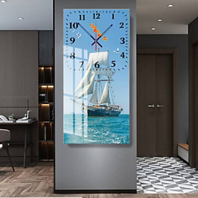 Đồng Hồ tranh Pha lê PVP, đồng hồ KT 30*60, 40*80, ĐỒNG HỒ PHA LÊ , ĐÔNG HỒ TREO TƯỜNG - THUẬN BUỒM 