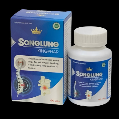 Viên uống Songlung Kingphar, hộp 60v, đau lưng, đau nhức xương khớp, thoát vị đĩa đệm
