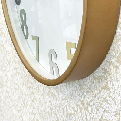 Đồng hồ Rhythm CMG140NR06 Kt 30.0 x 4.5cm, 680g Vỏ gỗ. Dùng Pin.