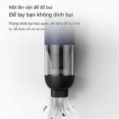 Máy hút bụi ôtô V01 4000Pa Youpin Sothing, gọn nhẹ cầm tay, pin sạc tiện dụng, bộ lọc Hepa cao cấp, hoạt động êm ái - Hàng nhập khẩu