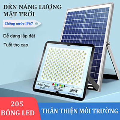 Đèn năng lượng mặt trời  MAXTECH bóng to 150w, 200w, 250w, 300w - Công suất lớn, Tiết kiệm điện- D1370