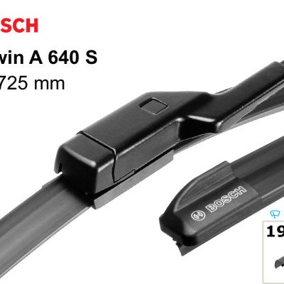 Gạt Mưa Cao Cấp BOSCH AeroTwin Euro Set A640S (Kích thước 29/ 72.5cm + 29/ 72.5cm) Cho xe Ford Focus đời 2013 - sau