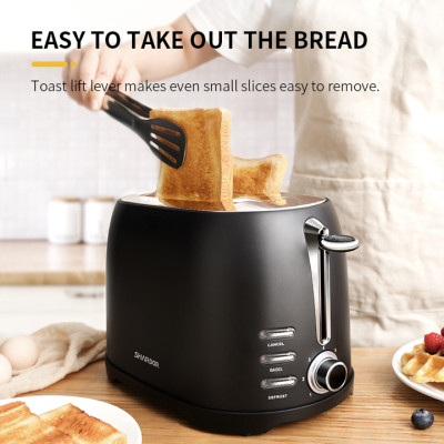 Máy nướng bánh mì Shardor TS515B-ELF Công suất 800W - Chất liệu Thép không gỉ - Hàng chính hãng