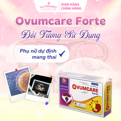 Ovumcare Forte hỗ trợ hiếm muộn, bổ trứng, tăng khả năng thụ thai tự nhiên (30 viên) - Nutramed