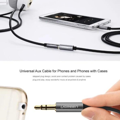 Ugreen UG10595AV118TK 3M màu Đen Cáp âm thanh 3.5mm nối dài - HÀNG CHÍNH HÃNG