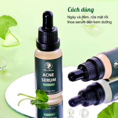 Acne serum đánh bay mụn, sạch thâm sẹo, dưỡng trắng da Wonmom 20ml
