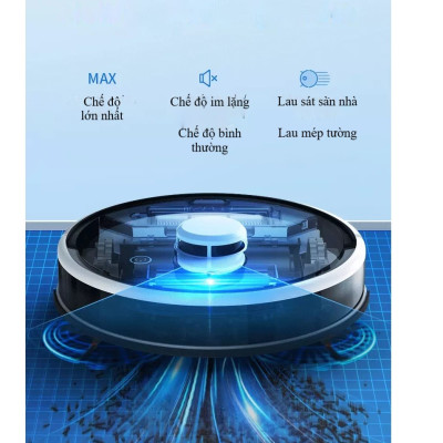 Robot hút bụi K187 tương thích Tuya điều khiển qua điện thoại - Hàng chính hãng 