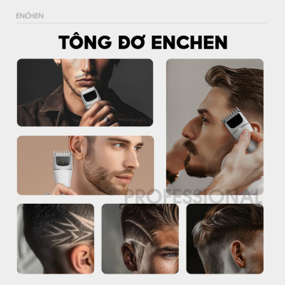 Tông đơ cắt tóc Enchen Boost 2 đâu cắt gốm 2 chế độ cạo, độ ồn thấp, pin đến 120 phút - Hàng chính hãng