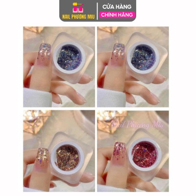 Gel Nhũ Kim Tuyến Galaxy Huaxi 15ml Làm Nail Siêu Sáng, Màu Vàng Bạc Hồng, Giữ Bóng Lâu Cho Người Mới Trang Trí Móng Nữ Sơn Gel Women