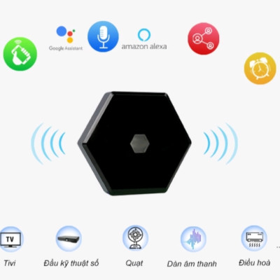 Điều khiển hồng ngoại Hunonic IR Smart thiết bị tivi, điều hoà, dàn âm thanh, đầu KTS, quạt, từ xa qua điện thoại