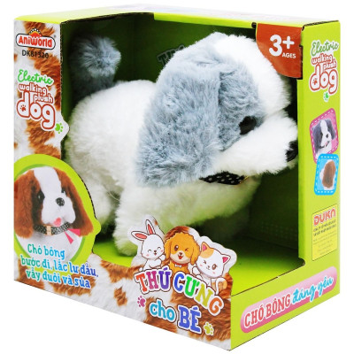 Đồ Chơi DUKA: Thú Cưng Cho Bé - Chó Bông Đáng Yêu - DK81320 (2 Màu Ngẫu Nhiên)