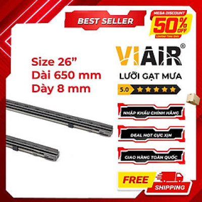 Combo 2 Lưỡi Gạt Mưa Loại A VIAIR R15 (26 Inch/650 mm)
