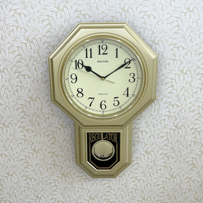 Đồng hồ treo tường Nhật Bản Rhythm CMJ443BR18 Kt 30.0 x 47.5 x 7.0cm, 1.2kg Vỏ nhựa