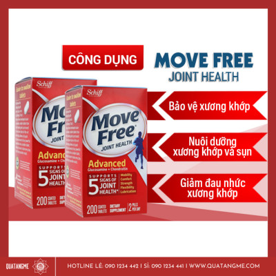 Hỗ trợ giảm đau nhức xương khớp Schiff Move Free Mỹ nâng cao sức khỏe khớp, sụn và xương, tăng khả năng vận động linh hoạt thoải mái-QuaTangMe Extaste
