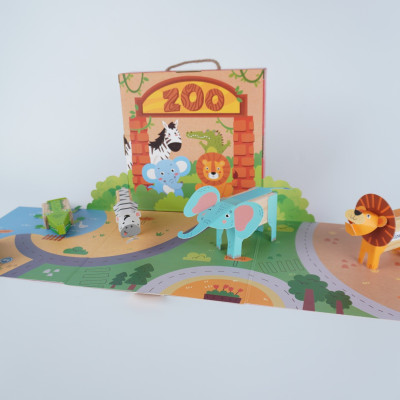 Bộ Đồ Chơi DIY TOONYKIDS Sở Thú Kì Diệu The Zoo TN00224-001 [Tặng Kèm Sticker]