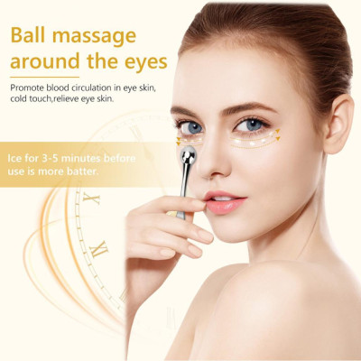 Máy Massage Mặt Nâng Cơ Bằng Hợp Kim Gold 24k rung cầm tay đa vị trí toàn thân WholeBody loại tốt (Hàng Chính Hãng)