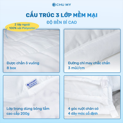Ruột chăn chần bông kích thước 2mx2m2