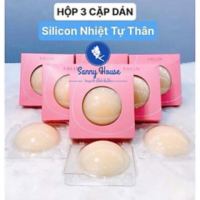 Dán Ti Silicon Hộp 3 Cặp Dán Tự Thân Tàng Hình Tiện Lợi