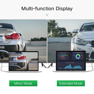 Ugreen UG10121HD103TK 2M màu Đen Cáp tín hiệu HDMI chuẩn 1.4 đầu bẻ góc 90 độ - HÀNG CHÍNH HÃNG