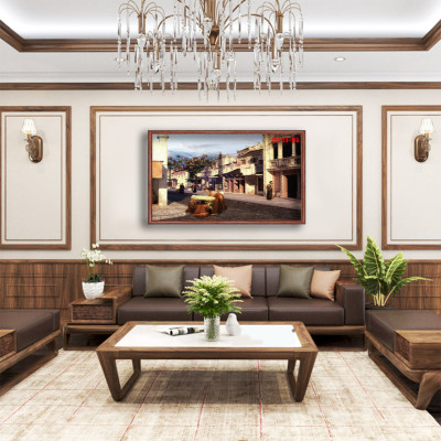 D803 01 Tranh kính Phố cổ Hà Nội ( được chọn mẫu)